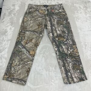 Realtree Pants Mens 36x28* Faded Camo Hunting Outdoor Utility Workwear Gorpcore